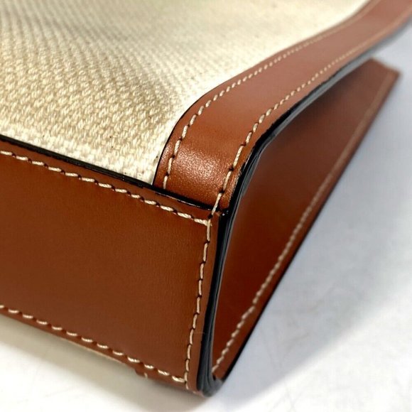 CELINE .02NT Carriage Vertical Cabas Mini2WAY Shoulder Bag Canvas - Picture 8 of 11